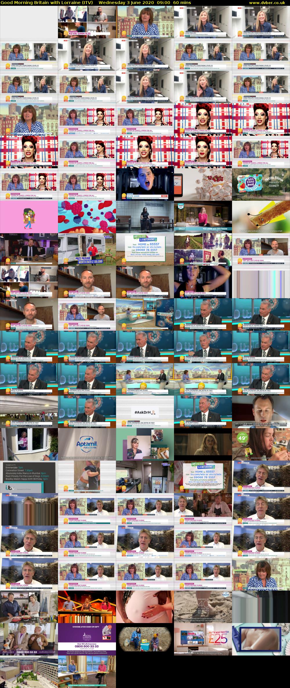 Good Morning Britain with Lorraine (ITV) Wednesday 3 June 2020 09:00 - 10:00