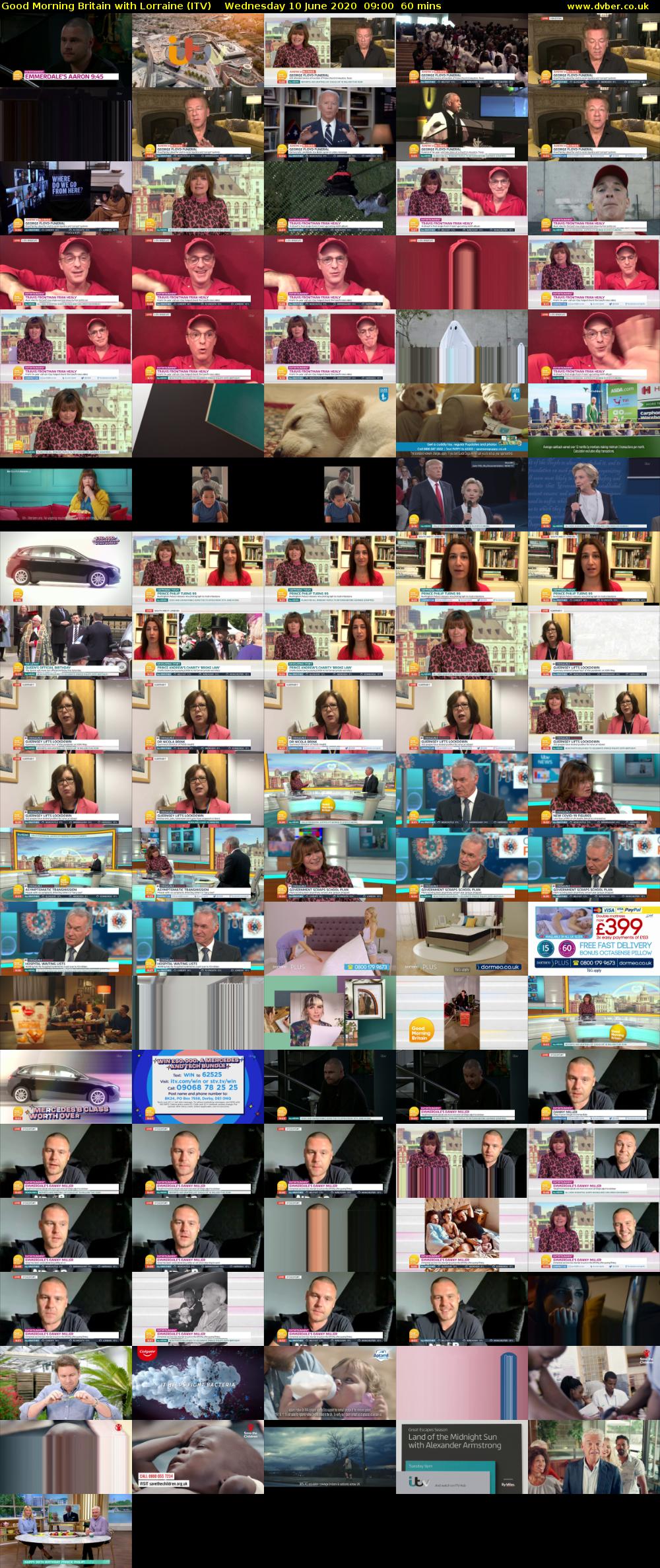Good Morning Britain with Lorraine (ITV) Wednesday 10 June 2020 09:00 - 10:00