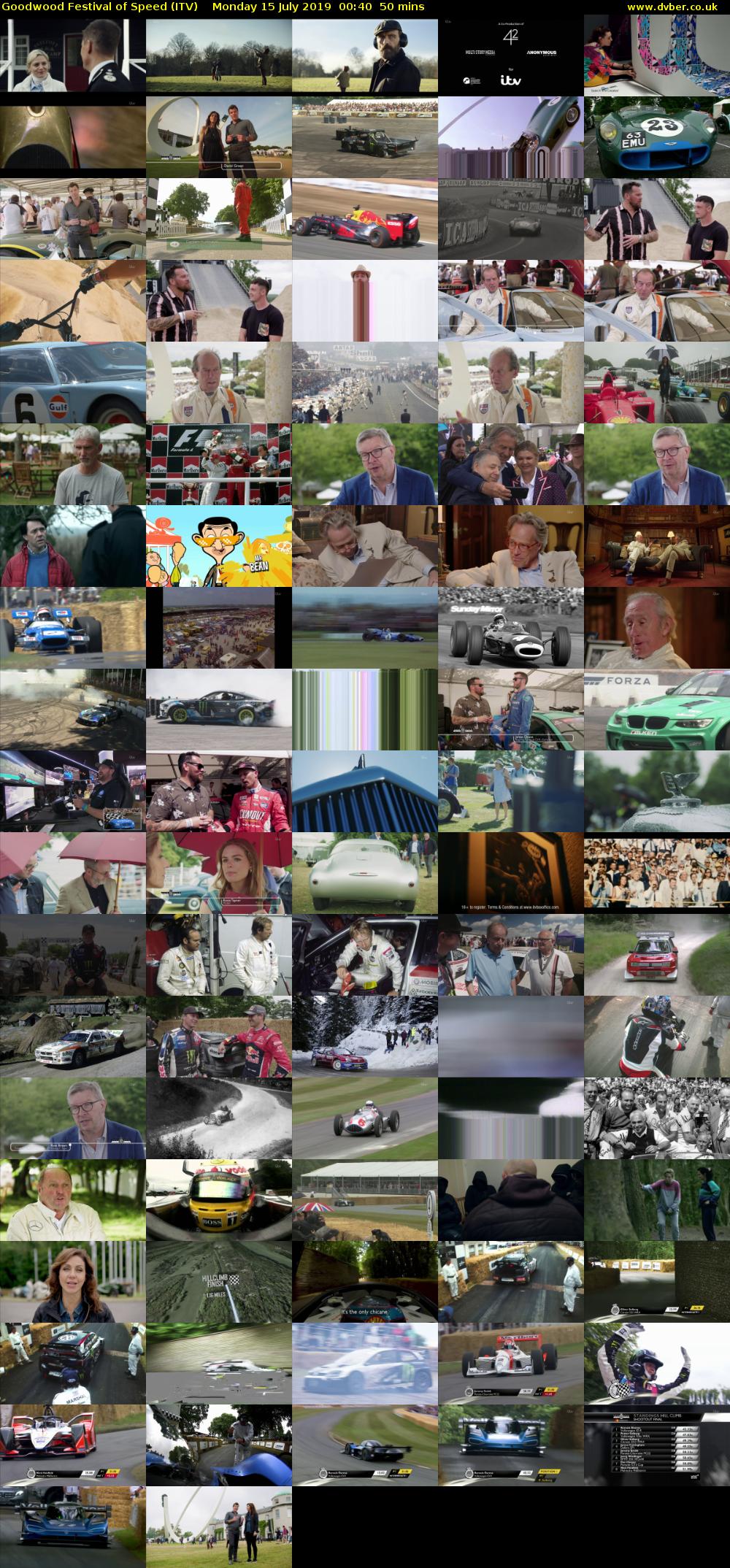 Goodwood Festival of Speed (ITV) Monday 15 July 2019 00:40 - 01:30
