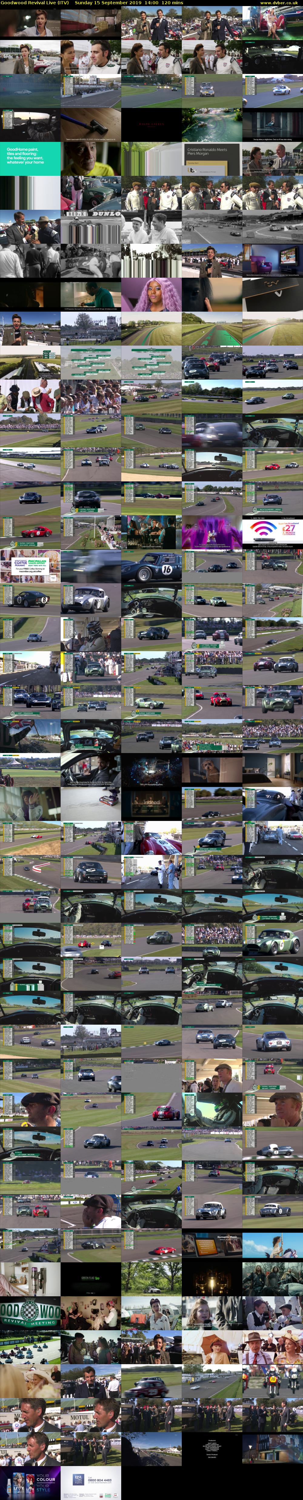 Goodwood Revival Live (ITV) Sunday 15 September 2019 14:00 - 16:00