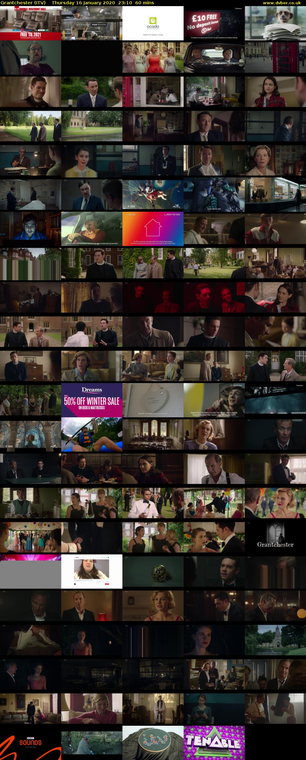 Grantchester (ITV) Thursday 16 January 2020 23:10 - 00:10