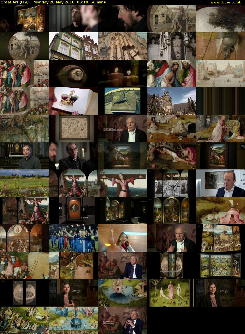 Great Art (ITV) Monday 28 May 2018 00:10 - 01:00