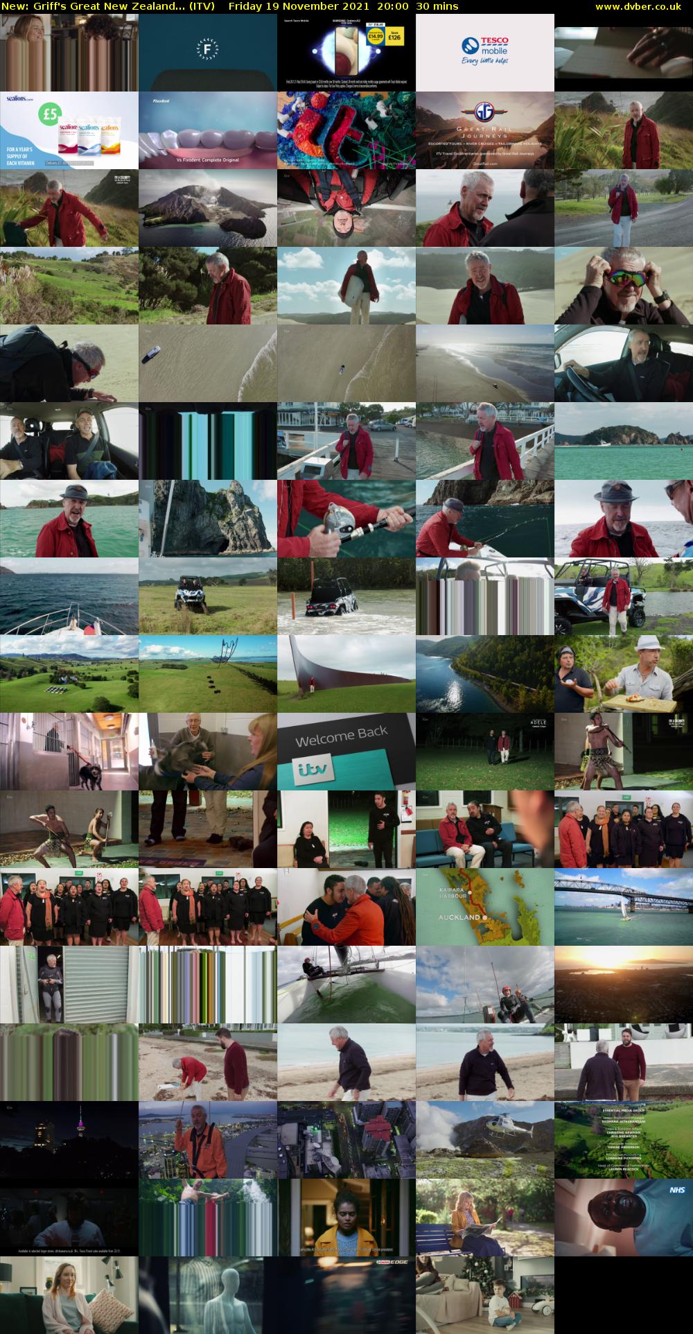 Griff's Great New Zealand... (ITV) Friday 19 November 2021 20:00 - 20:30