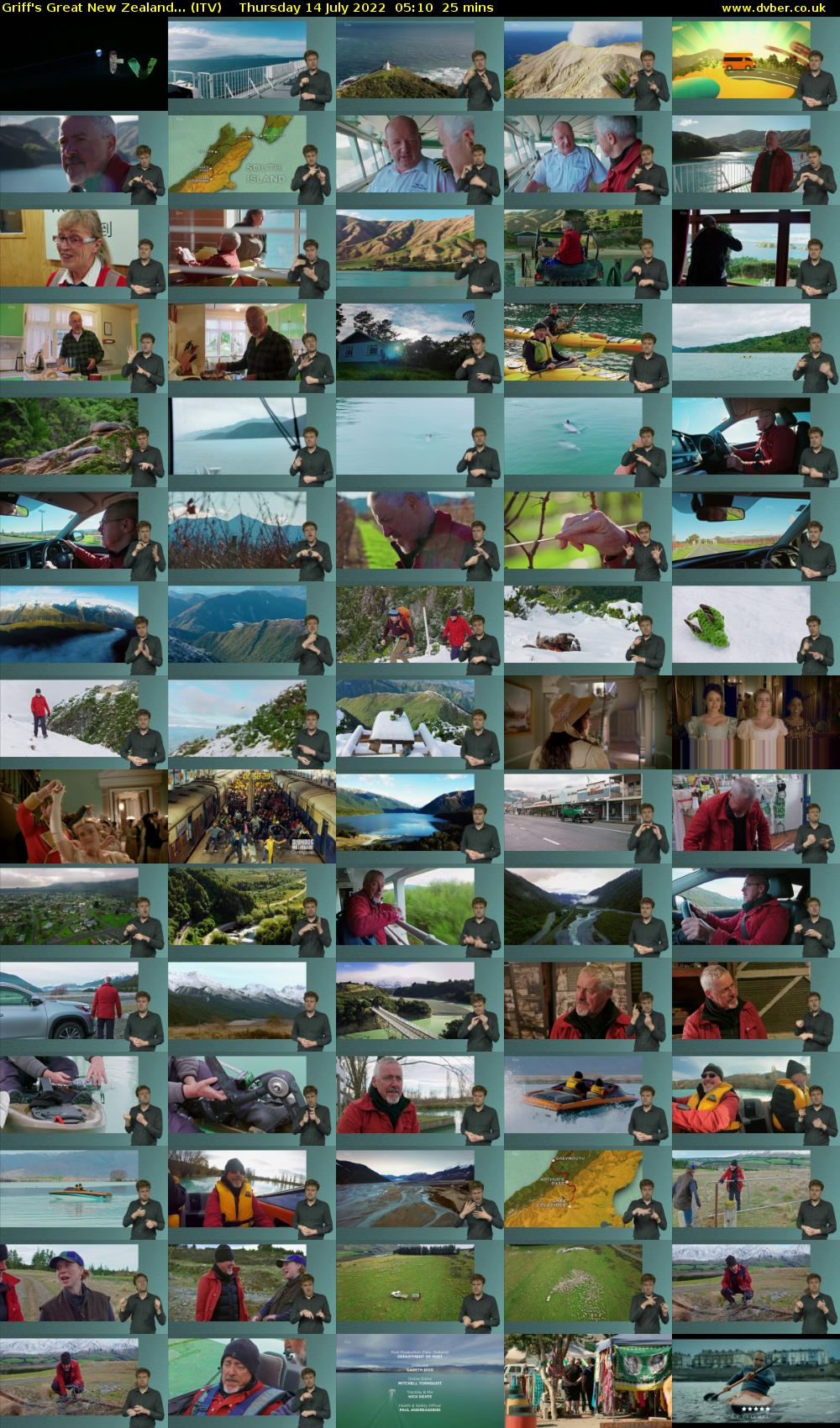 Griff's Great New Zealand... (ITV) Thursday 14 July 2022 05:10 - 05:35
