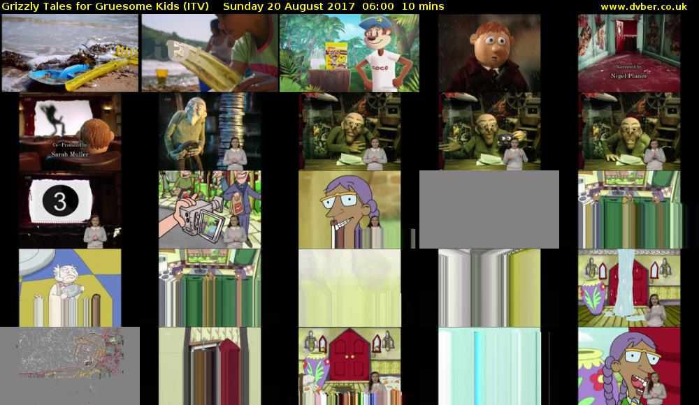 Grizzly Tales for Gruesome Kids (ITV) Sunday 20 August 2017 06:00 - 06:10
