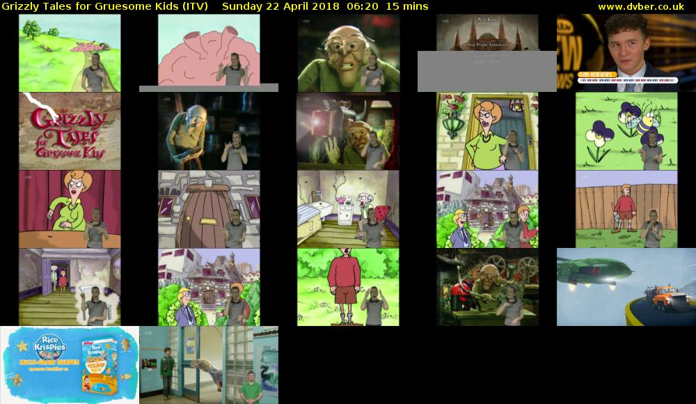 Grizzly Tales for Gruesome Kids (ITV) Sunday 22 April 2018 06:20 - 06:35