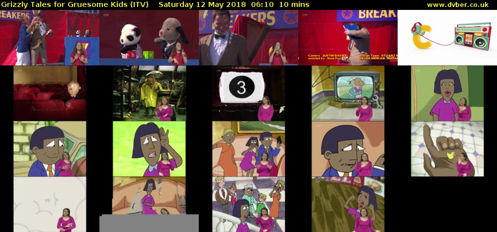 Grizzly Tales for Gruesome Kids (ITV) Saturday 12 May 2018 06:10 - 06:20