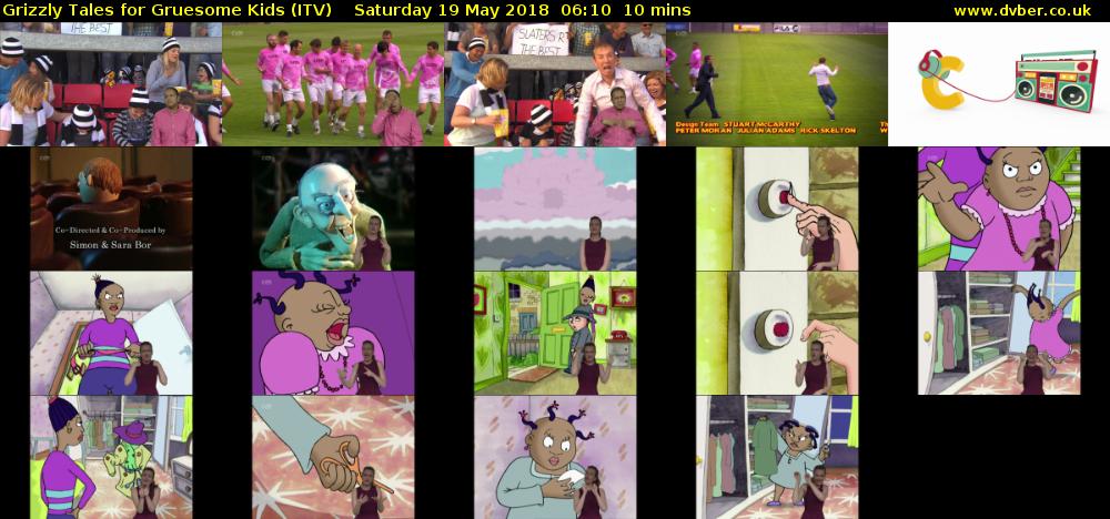 Grizzly Tales for Gruesome Kids (ITV) Saturday 19 May 2018 06:10 - 06:20