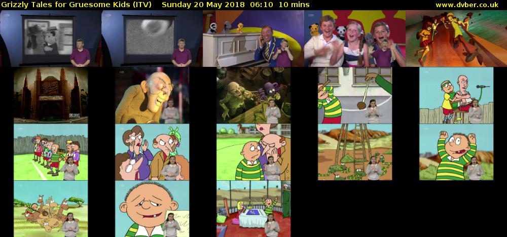 Grizzly Tales for Gruesome Kids (ITV) Sunday 20 May 2018 06:10 - 06:20