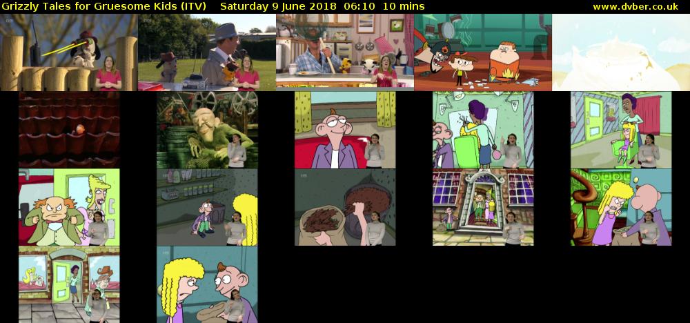 Grizzly Tales for Gruesome Kids (ITV) Saturday 9 June 2018 06:10 - 06:20