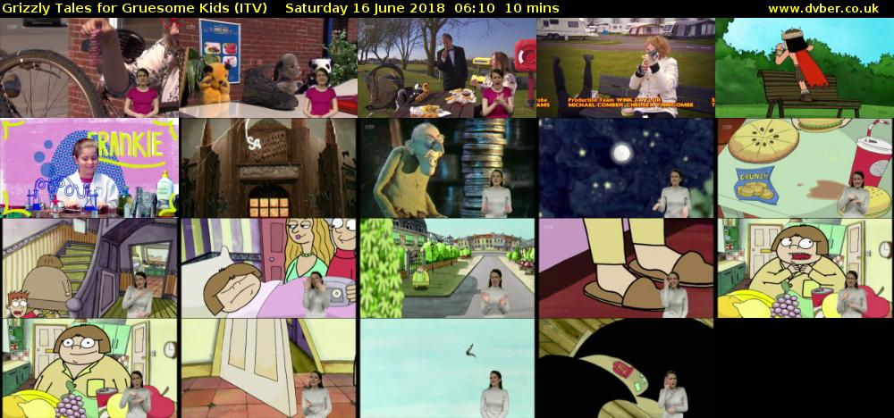 Grizzly Tales for Gruesome Kids (ITV) Saturday 16 June 2018 06:10 - 06:20