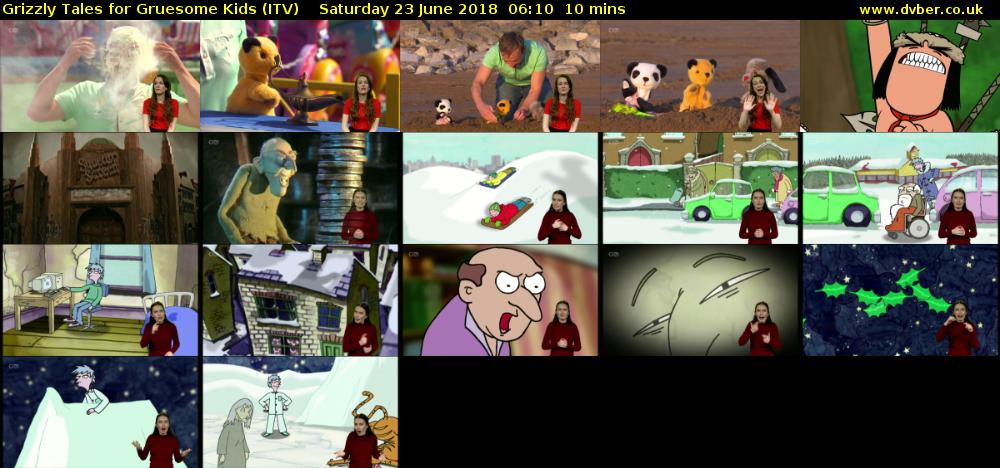 Grizzly Tales for Gruesome Kids (ITV) Saturday 23 June 2018 06:10 - 06:20