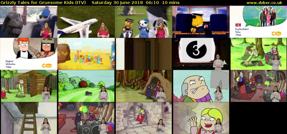 Grizzly Tales for Gruesome Kids (ITV) Saturday 30 June 2018 06:10 - 06:20