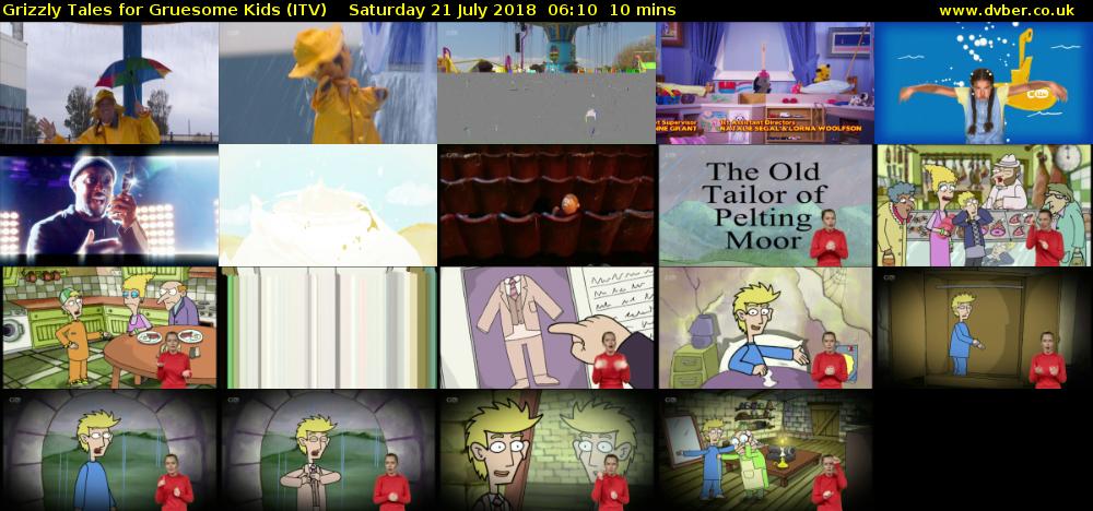 Grizzly Tales for Gruesome Kids (ITV) Saturday 21 July 2018 06:10 - 06:20