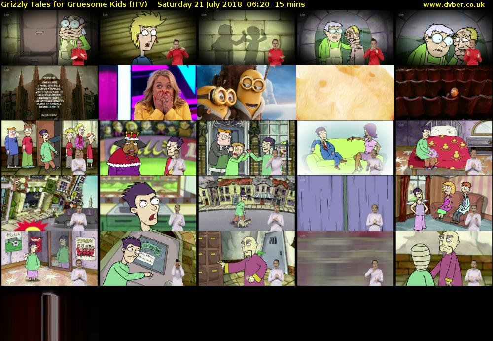 Grizzly Tales for Gruesome Kids (ITV) Saturday 21 July 2018 06:20 - 06:35