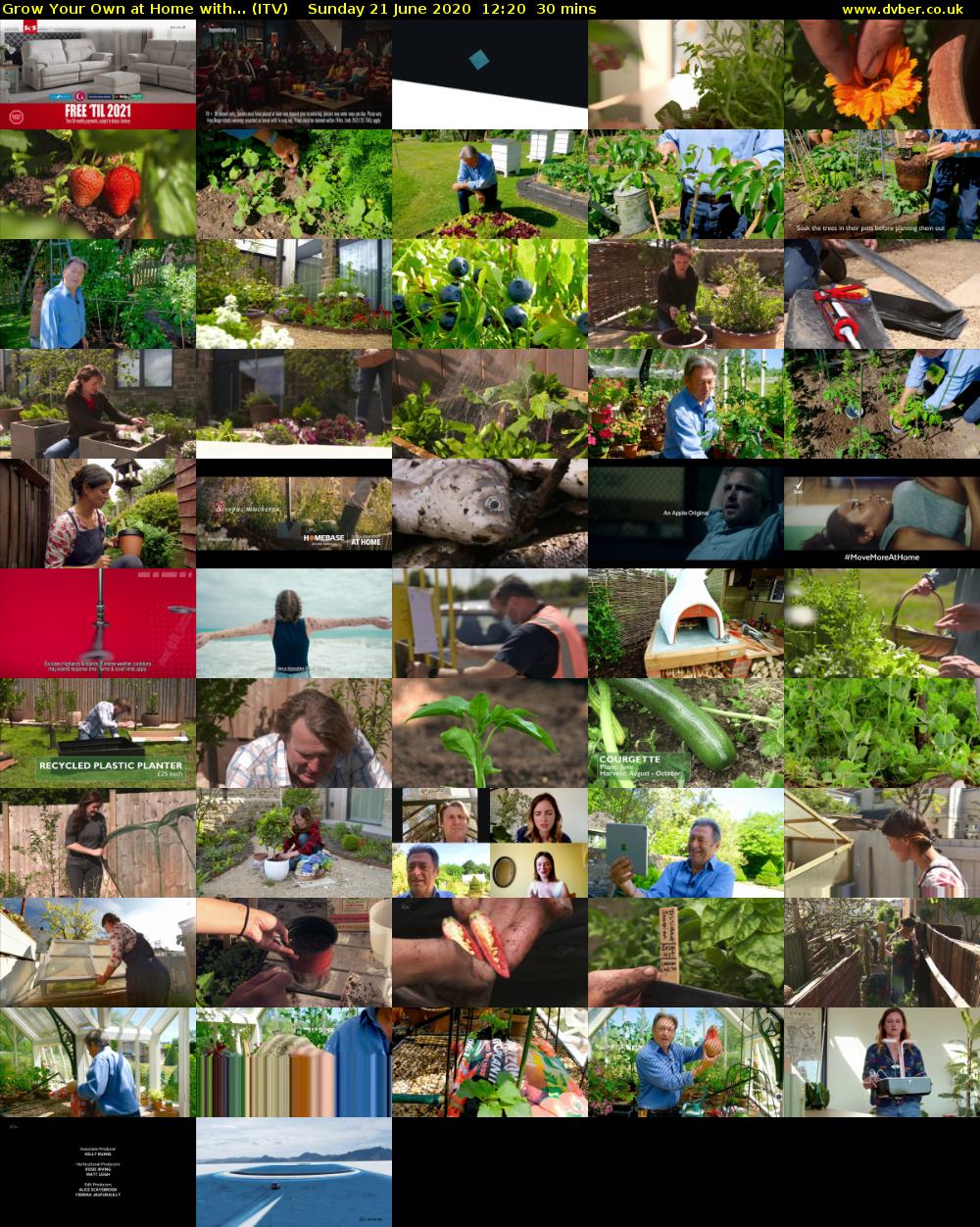 Grow Your Own at Home with... (ITV) Sunday 21 June 2020 12:20 - 12:50