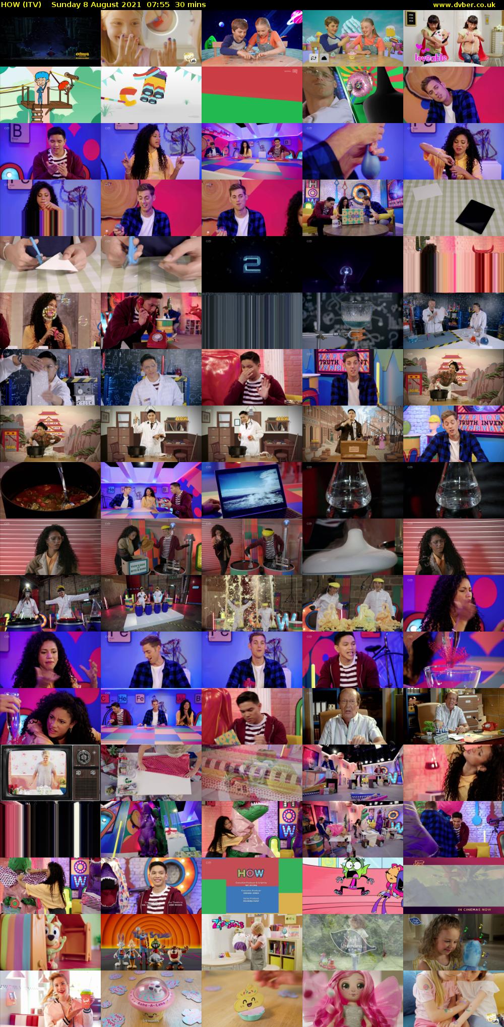 HOW (ITV) Sunday 8 August 2021 07:55 - 08:25