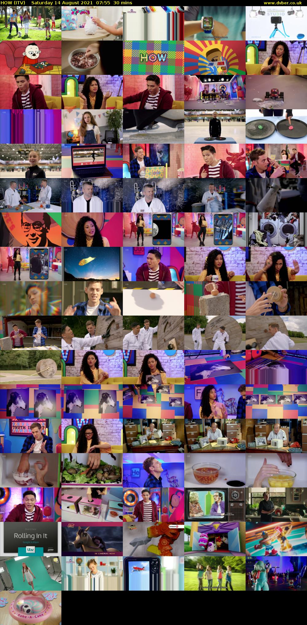 HOW (ITV) Saturday 14 August 2021 07:55 - 08:25