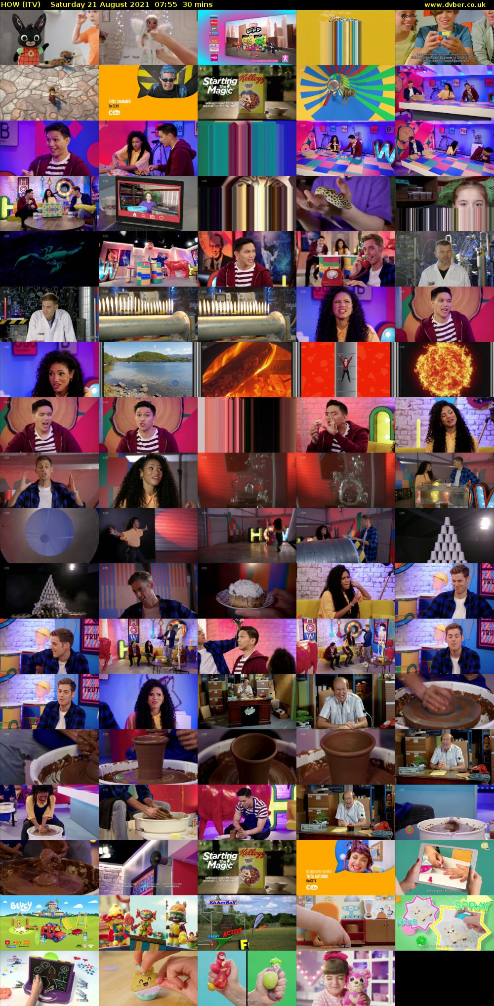HOW (ITV) Saturday 21 August 2021 07:55 - 08:25