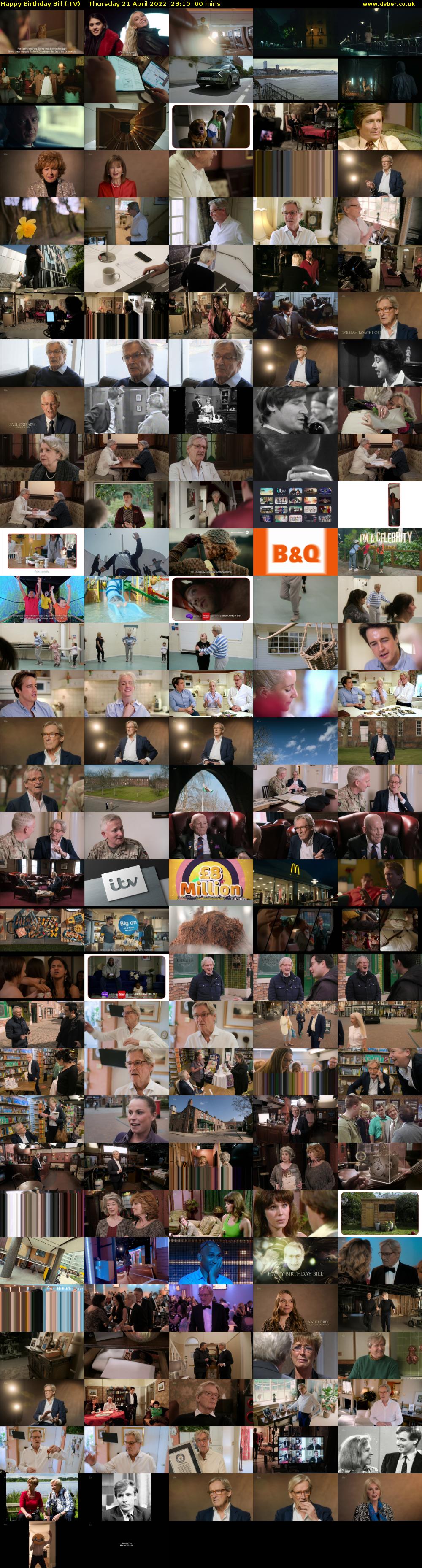 Happy Birthday Bill (ITV) Thursday 21 April 2022 23:10 - 00:10