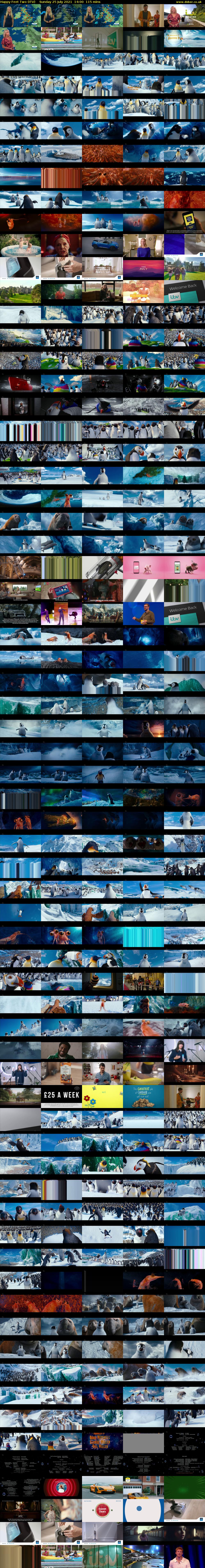 Happy Feet Two (ITV) Sunday 25 July 2021 14:00 - 15:55