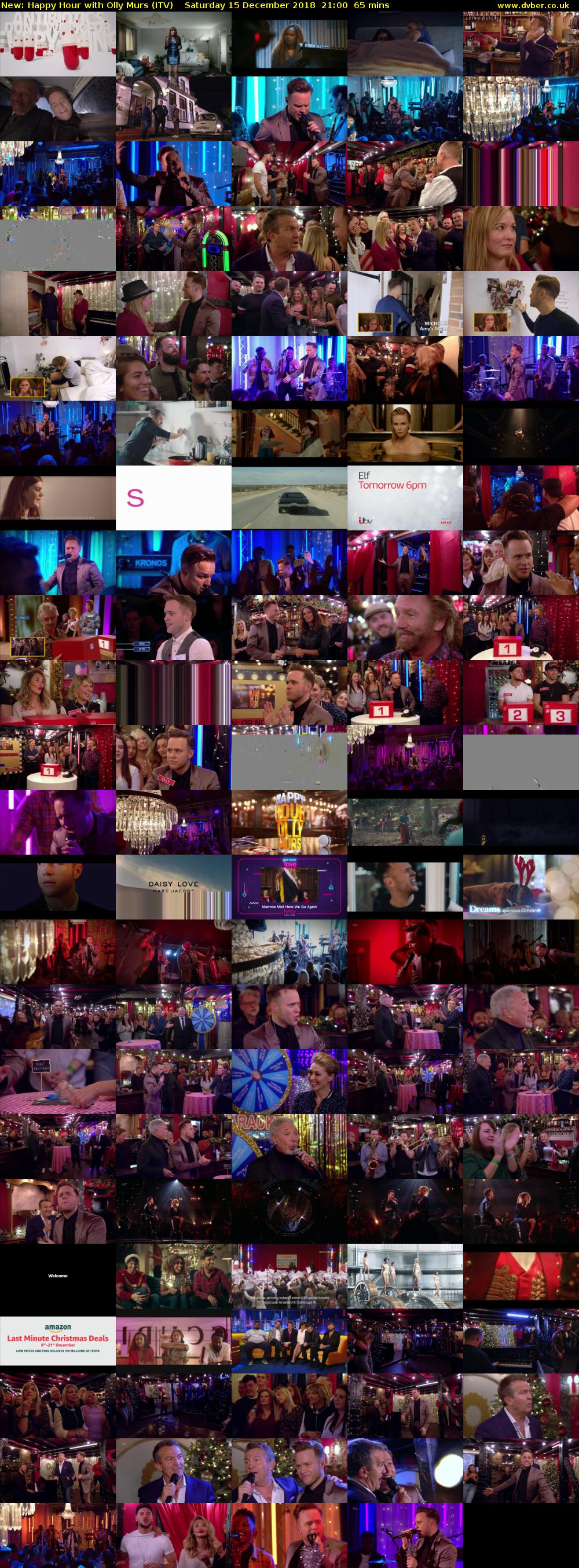 Happy Hour with Olly Murs (ITV) Saturday 15 December 2018 21:00 - 22:05