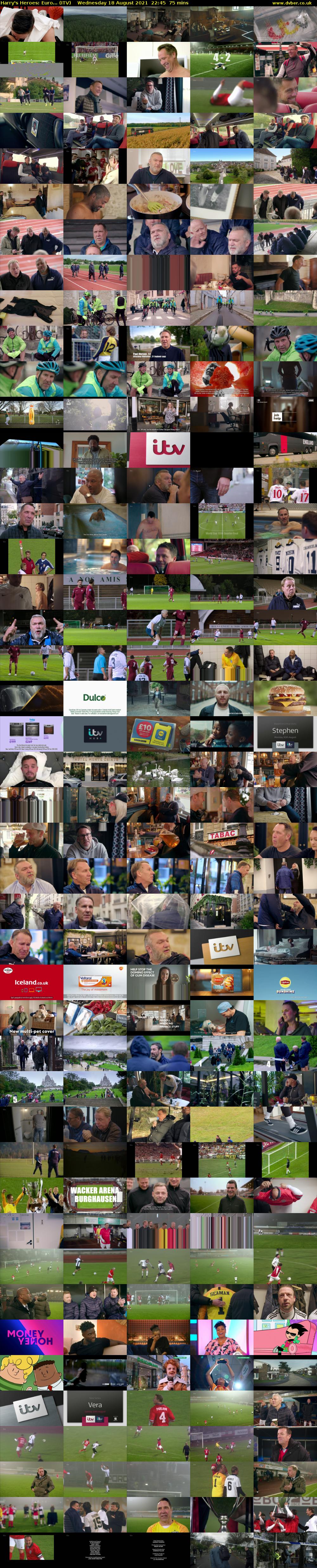 Harry's Heroes: Euro... (ITV) Wednesday 18 August 2021 22:45 - 00:00
