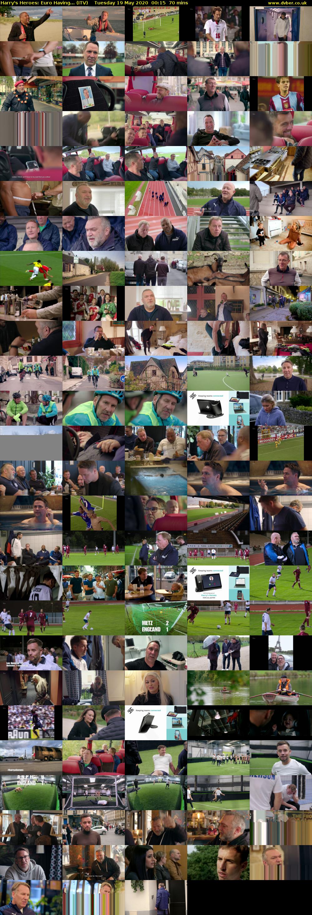 Harry's Heroes: Euro Having... (ITV) Tuesday 19 May 2020 00:15 - 01:25