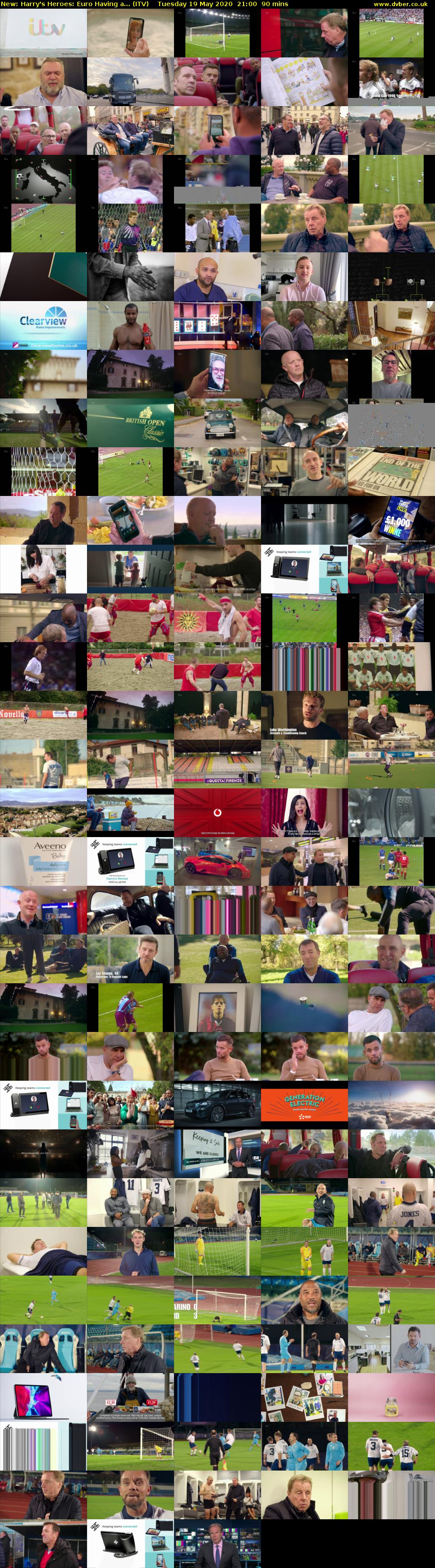 Harry's Heroes: Euro Having a... (ITV) Tuesday 19 May 2020 21:00 - 22:30