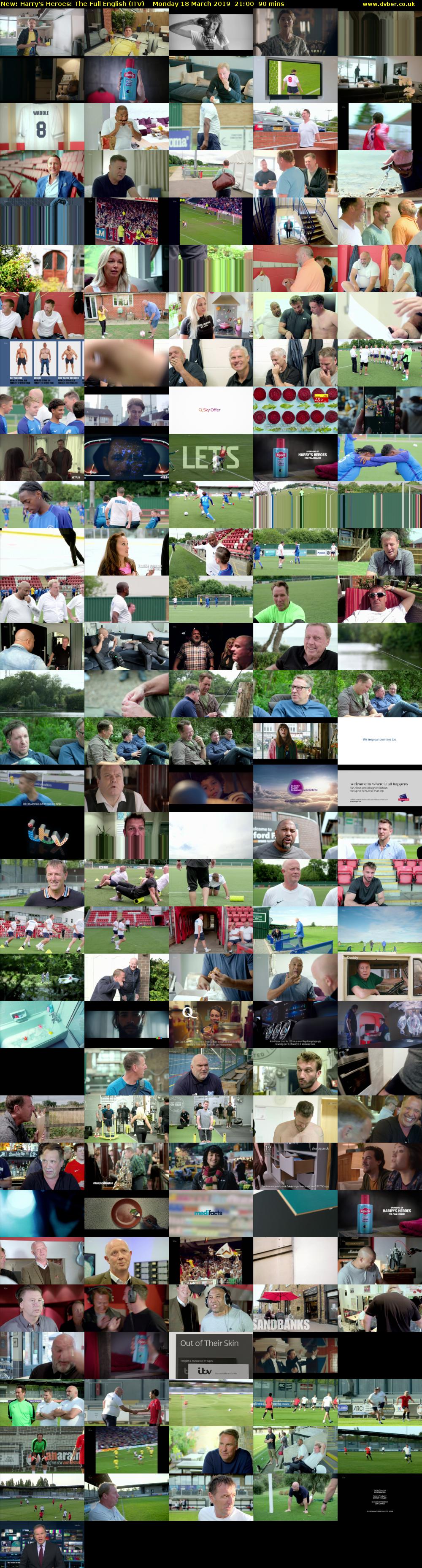 Harry's Heroes: The Full English (ITV) Monday 18 March 2019 21:00 - 22:30