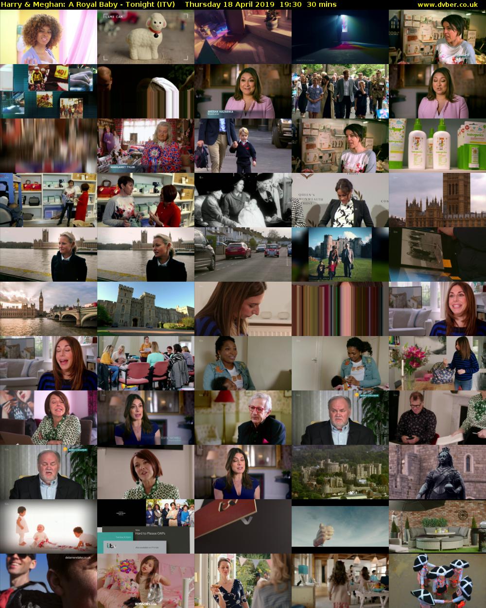 Harry & Meghan: A Royal Baby - Tonight (ITV) Thursday 18 April 2019 19:30 - 20:00