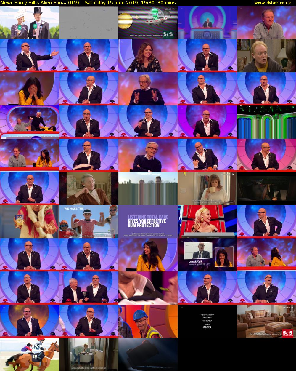 Harry Hill's Alien Fun... (ITV) Saturday 15 June 2019 19:30 - 20:00