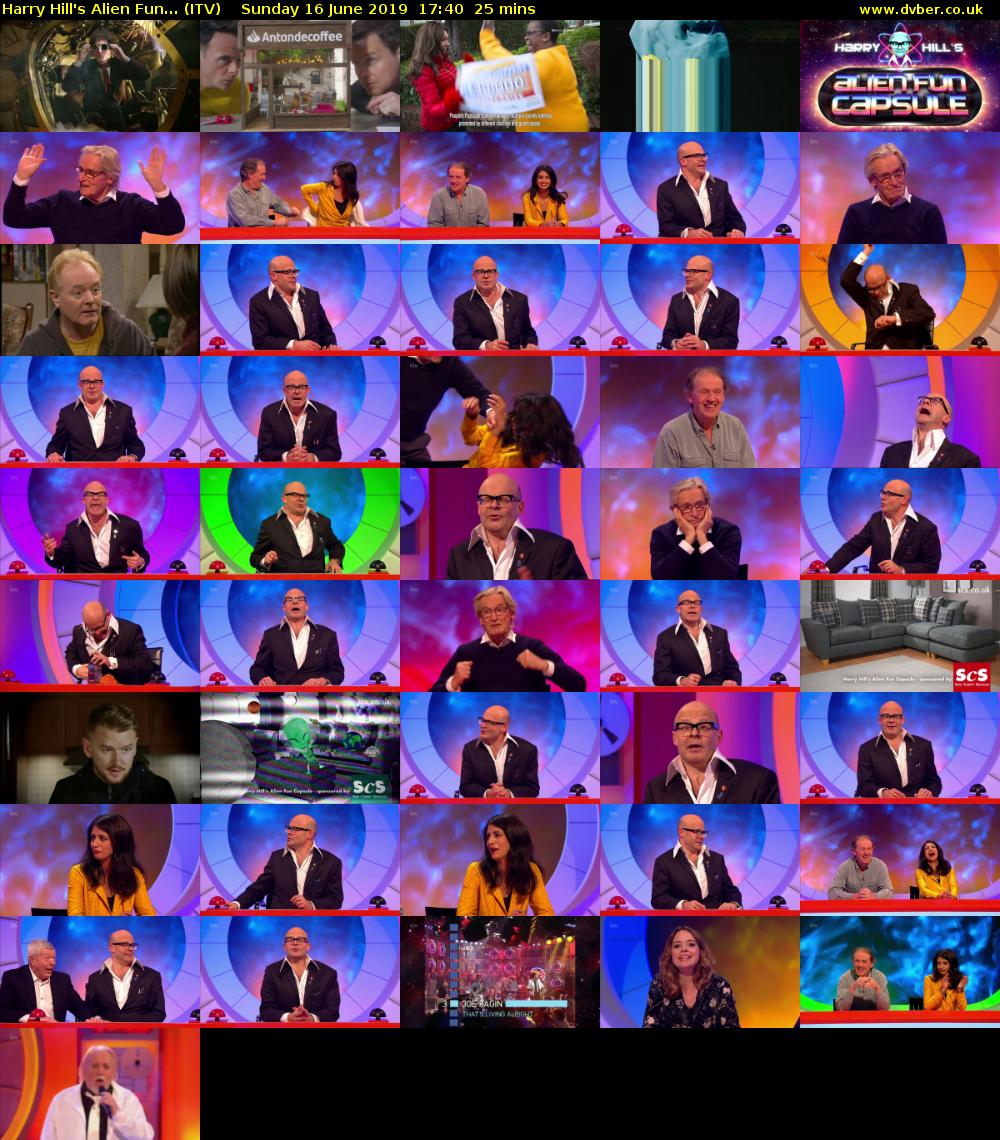 Harry Hill's Alien Fun... (ITV) Sunday 16 June 2019 17:40 - 18:05