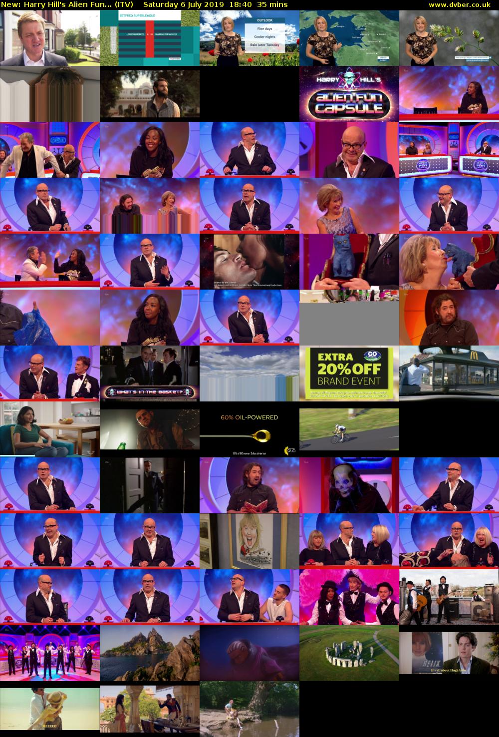 Harry Hill's Alien Fun... (ITV) Saturday 6 July 2019 18:40 - 19:15