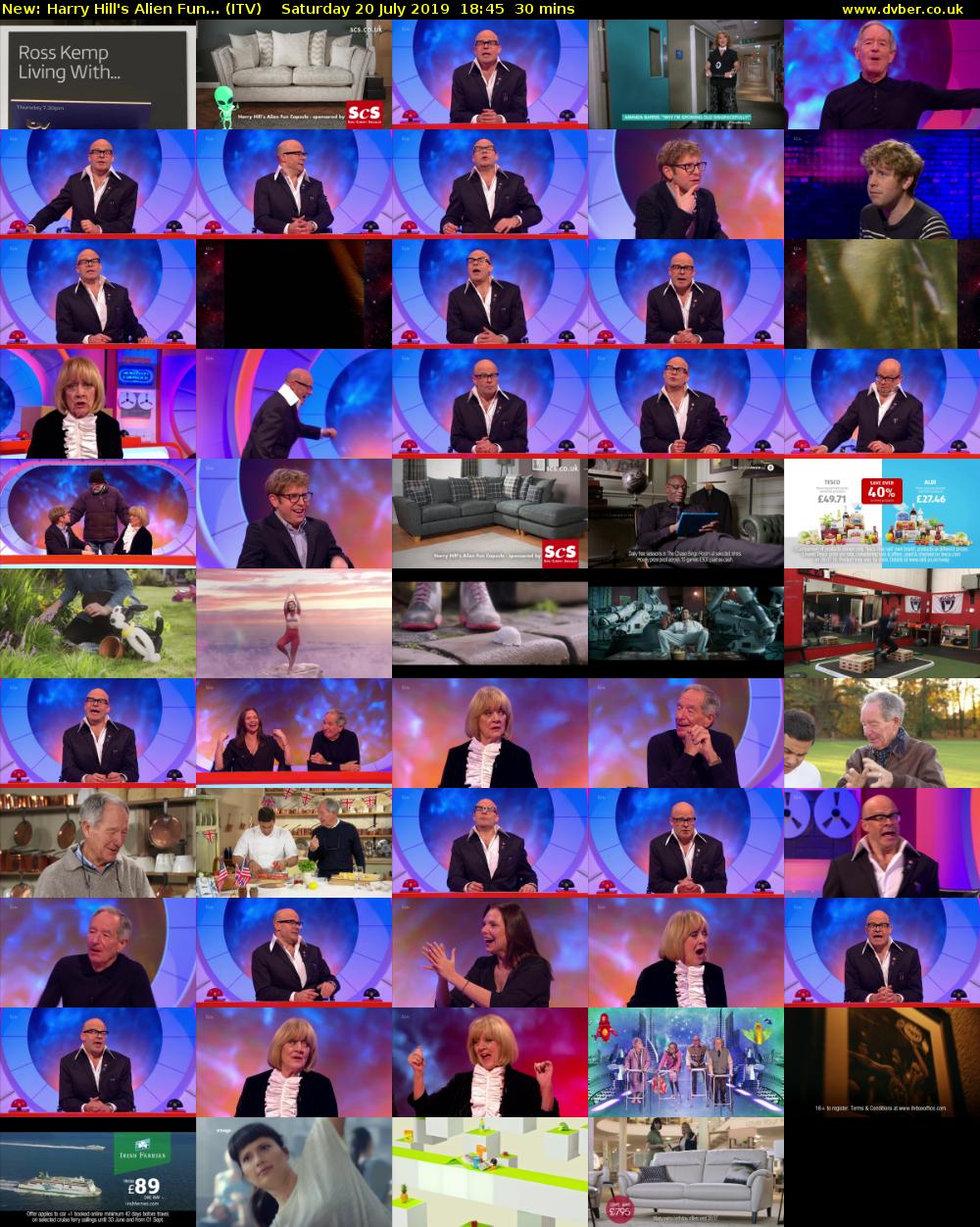 Harry Hill's Alien Fun... (ITV) Saturday 20 July 2019 18:45 - 19:15