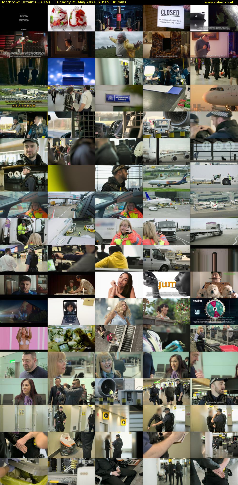 Heathrow: Britain's... (ITV) Tuesday 25 May 2021 23:15 - 23:45