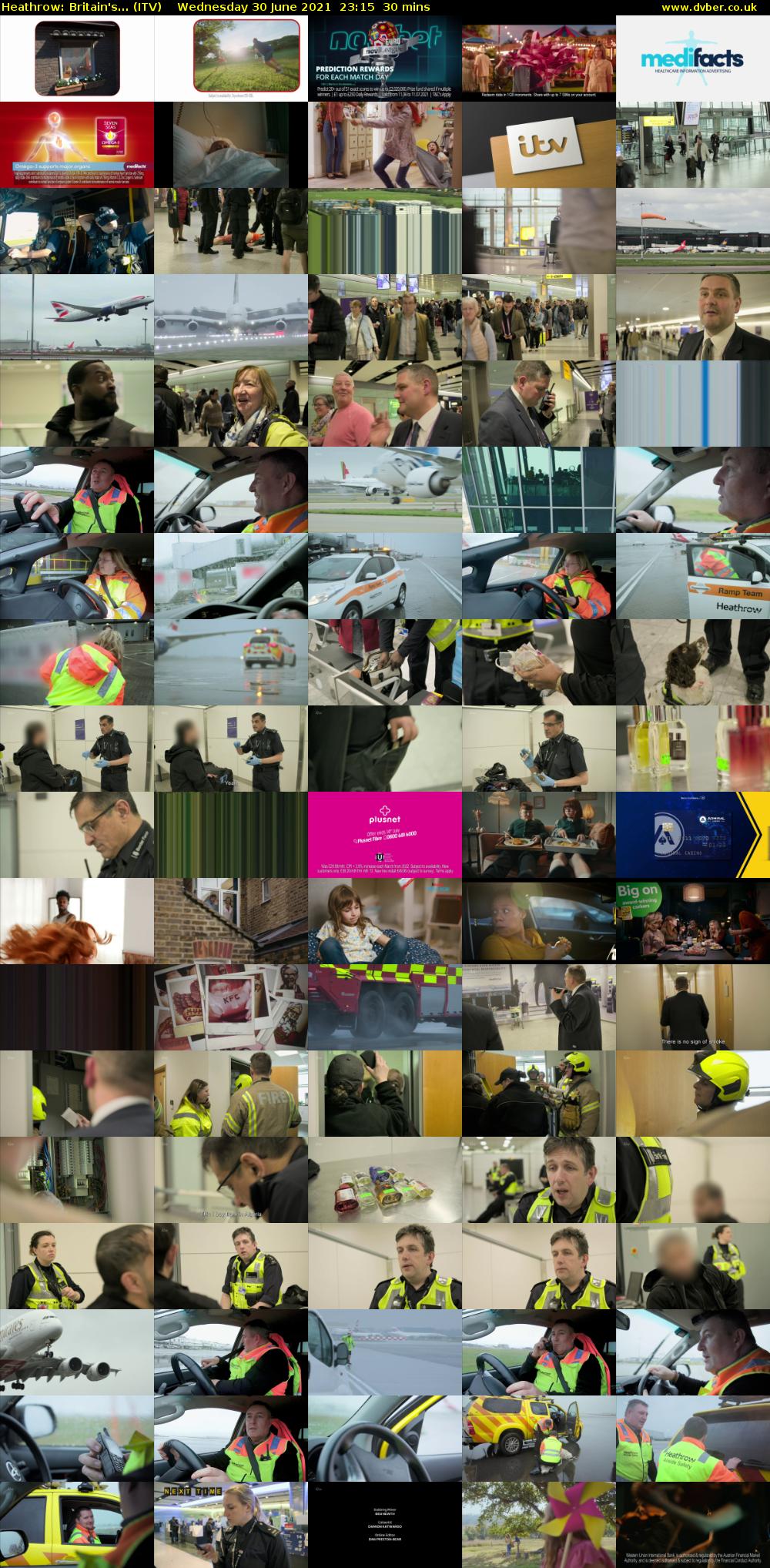 Heathrow: Britain's... (ITV) Wednesday 30 June 2021 23:15 - 23:45