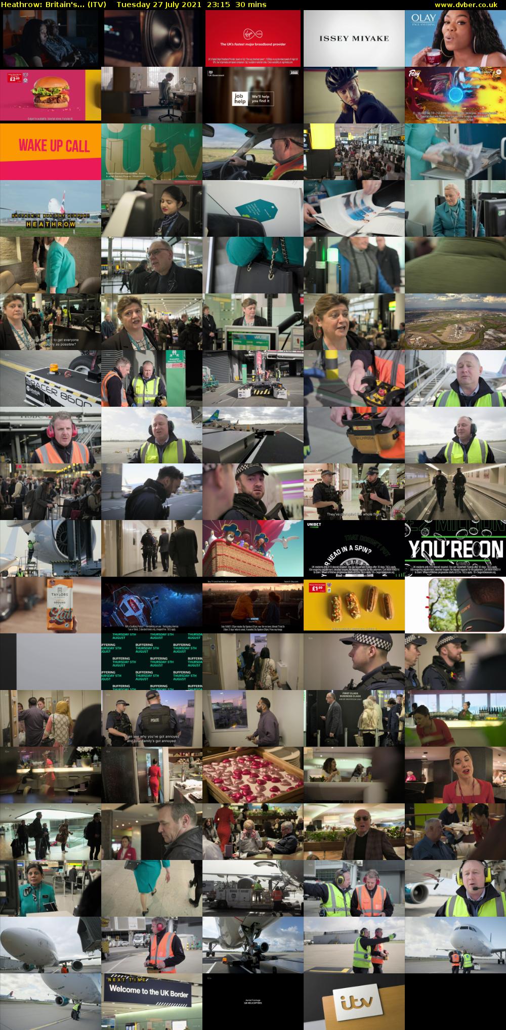 Heathrow: Britain's... (ITV) Tuesday 27 July 2021 23:15 - 23:45