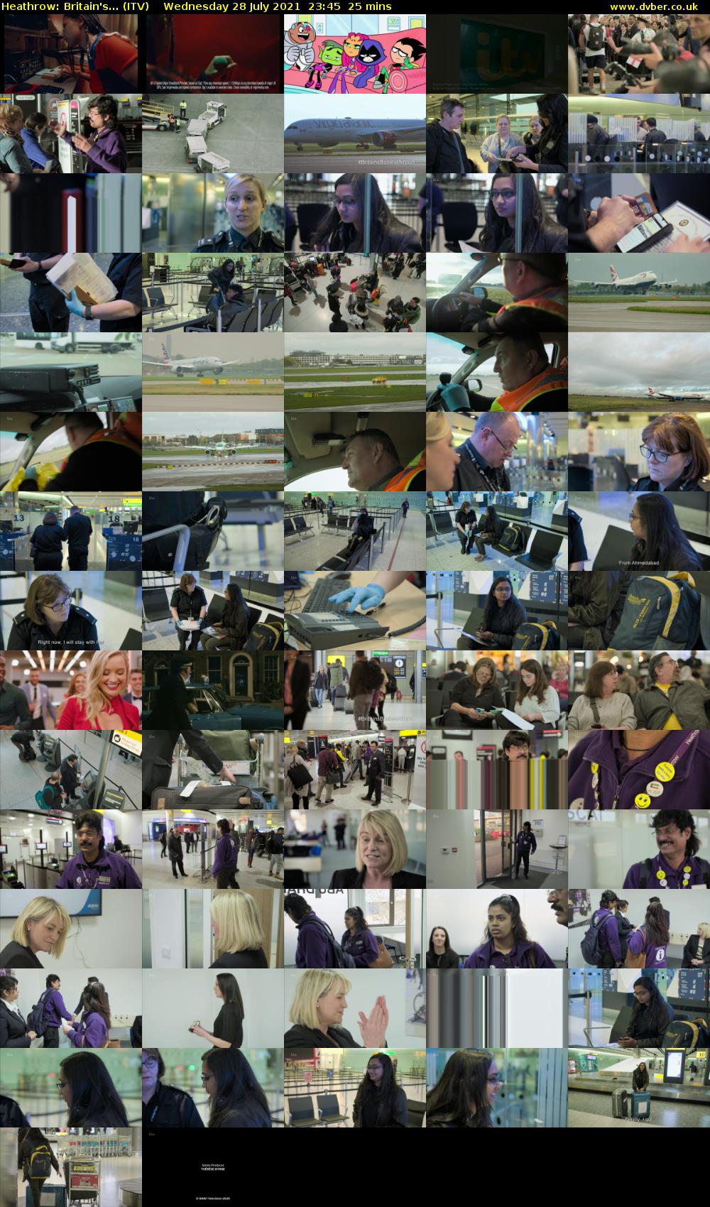 Heathrow: Britain's... (ITV) Wednesday 28 July 2021 23:45 - 00:10