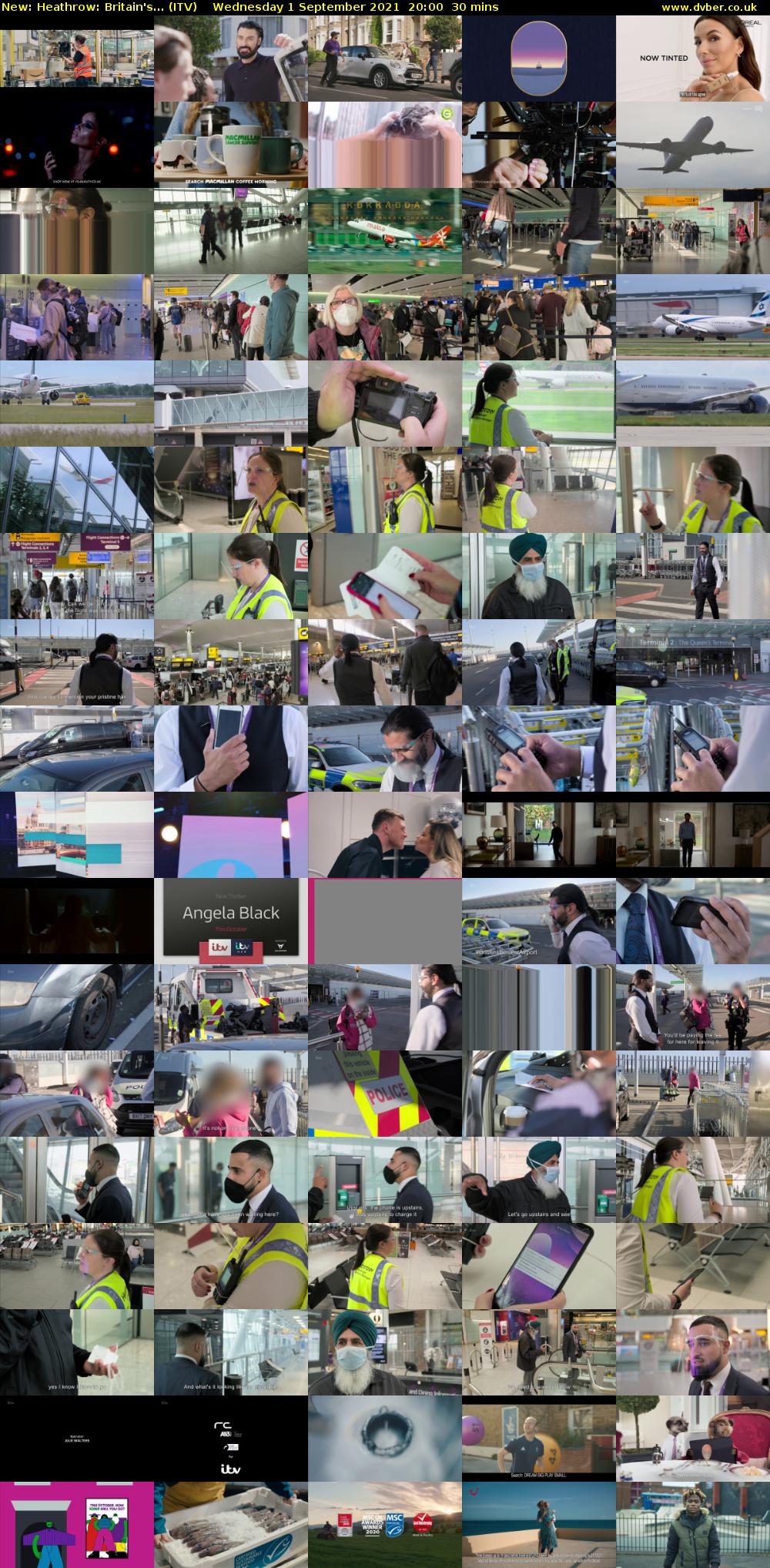 Heathrow: Britain's... (ITV) Wednesday 1 September 2021 20:00 - 20:30
