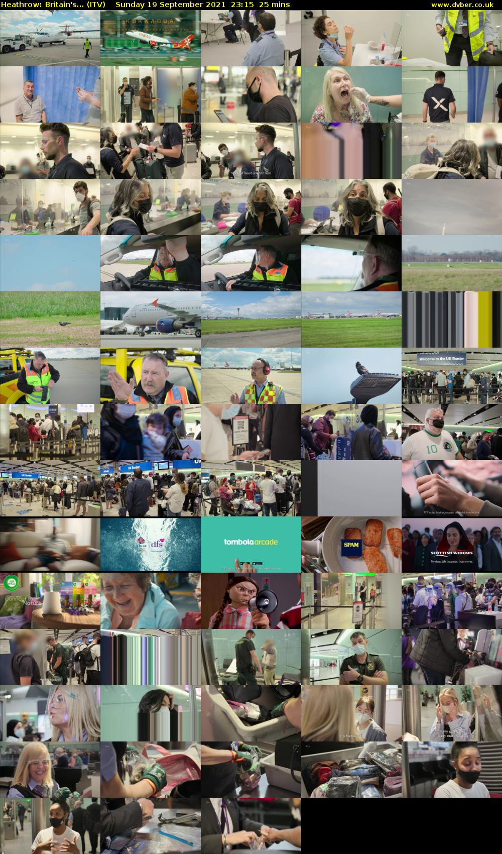 Heathrow: Britain's... (ITV) Sunday 19 September 2021 23:15 - 23:40