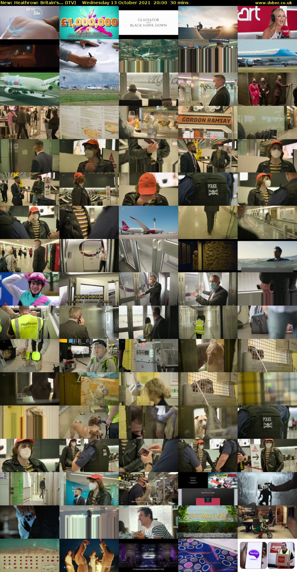 Heathrow: Britain's... (ITV) Wednesday 13 October 2021 20:00 - 20:30
