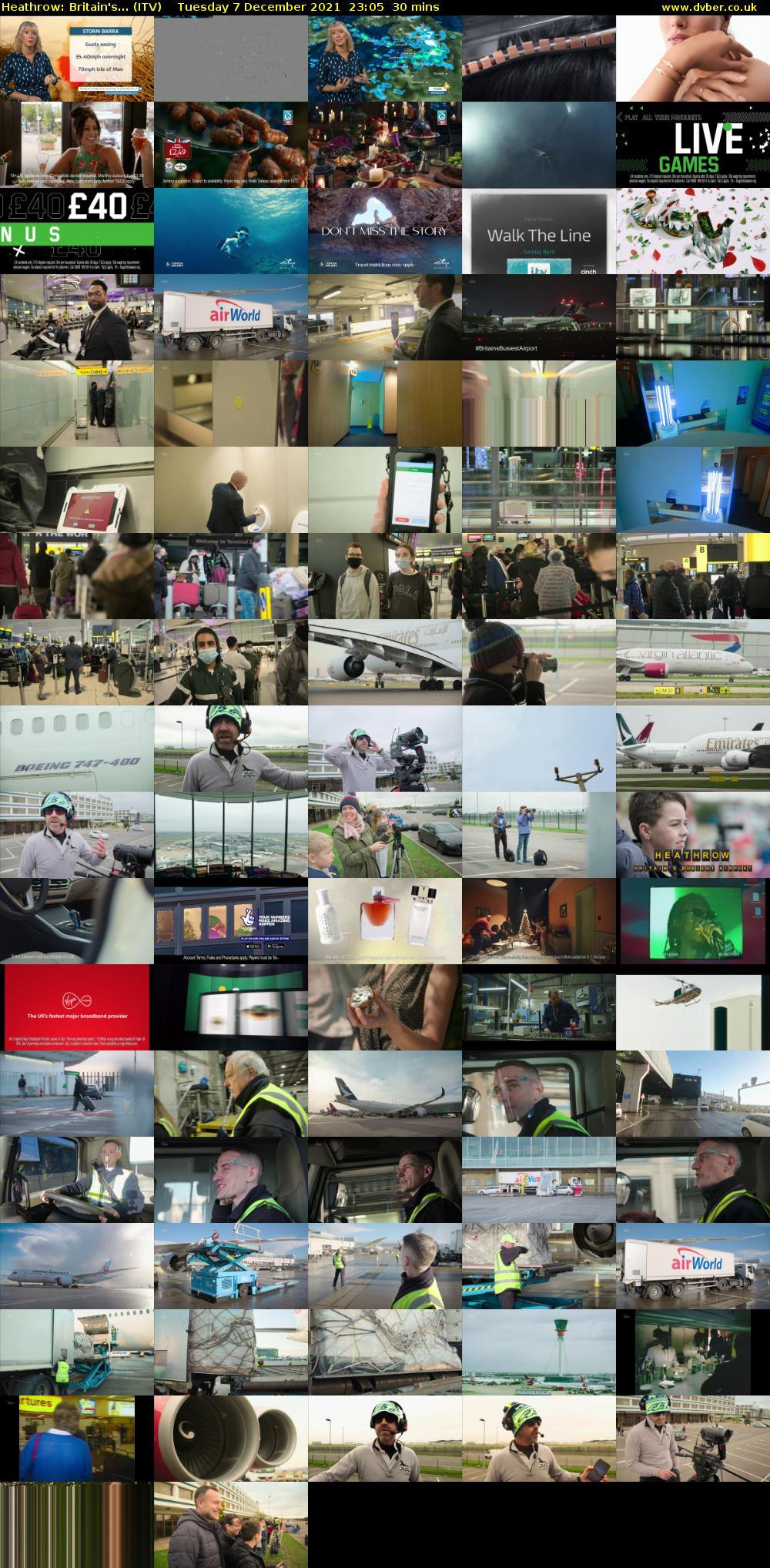 Heathrow: Britain's... (ITV) Tuesday 7 December 2021 23:05 - 23:35