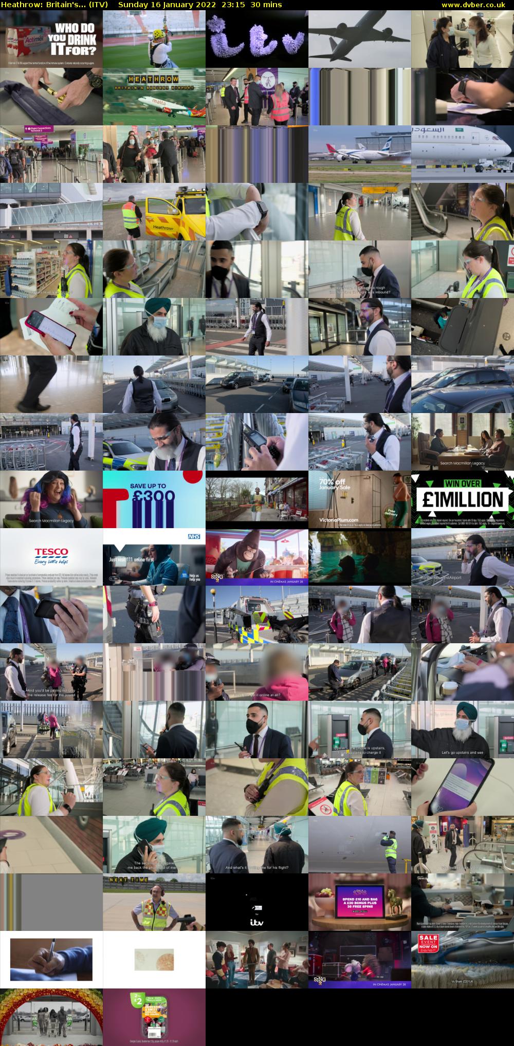 Heathrow: Britain's... (ITV) Sunday 16 January 2022 23:15 - 23:45