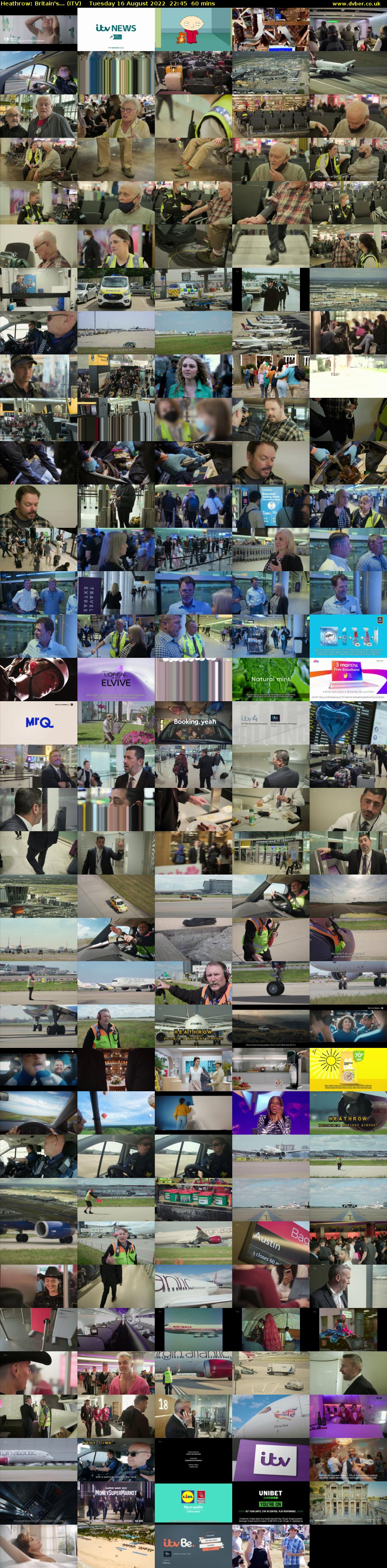 Heathrow: Britain's... (ITV) Tuesday 16 August 2022 22:45 - 23:45