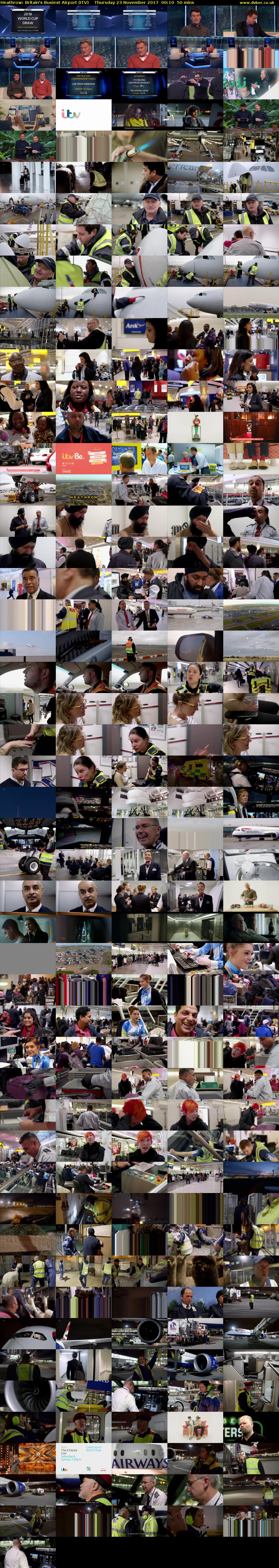 Heathrow: Britain's Busiest Airport (ITV) Thursday 23 November 2017 00:10 - 01:00