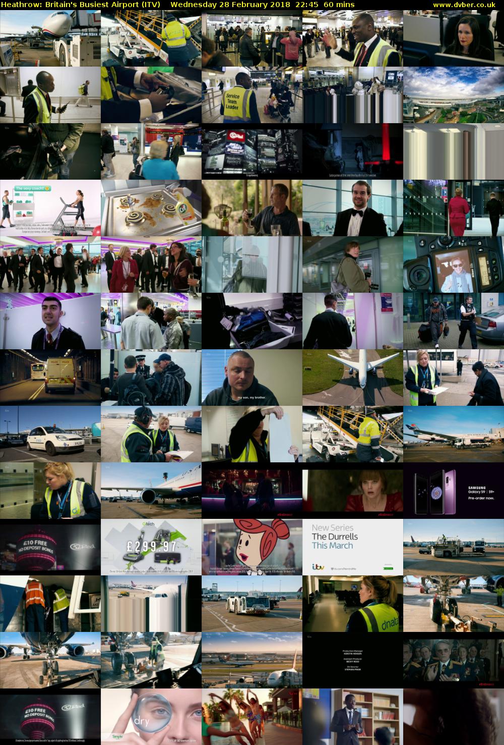 Heathrow: Britain's Busiest Airport (ITV) Wednesday 28 February 2018 22:45 - 23:45