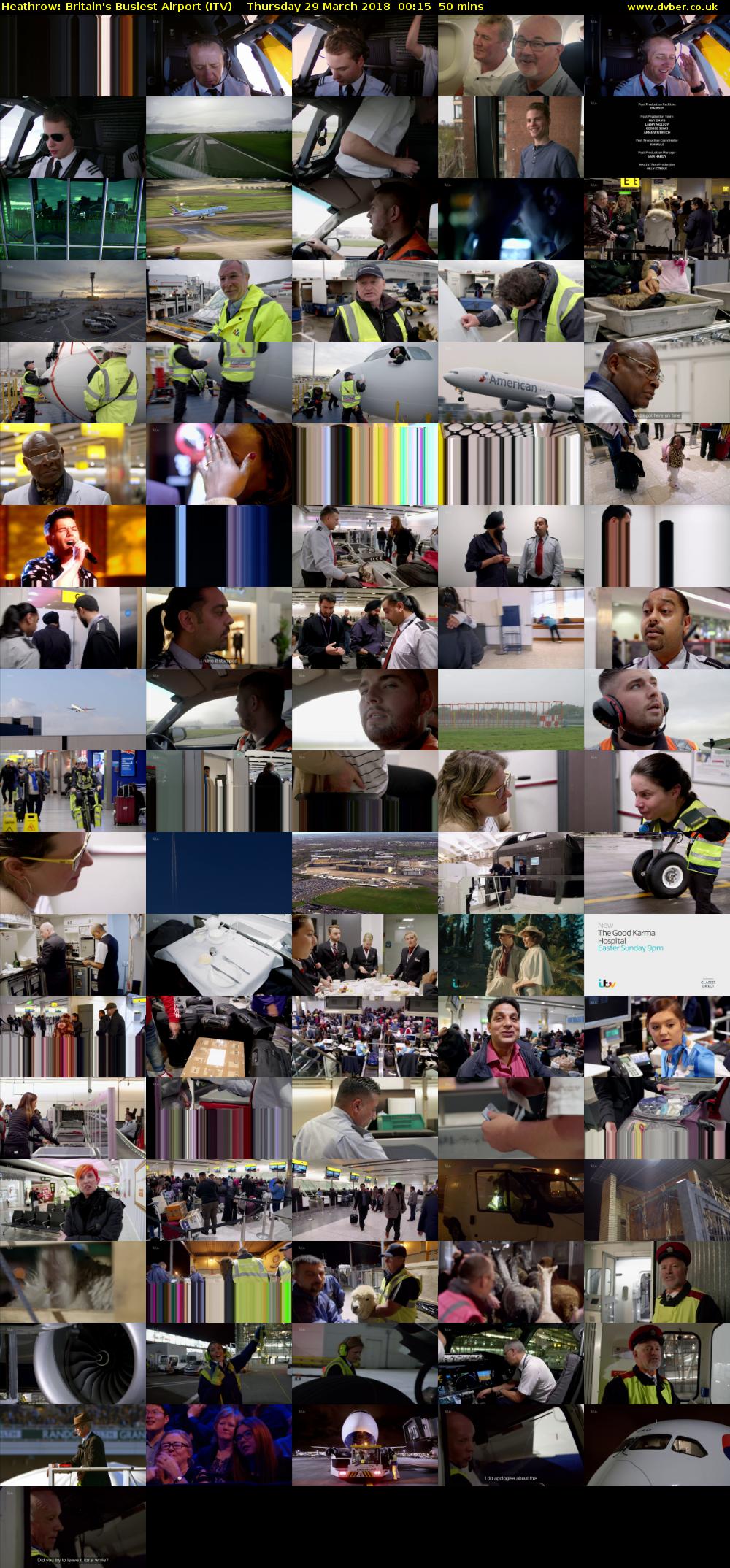 Heathrow: Britain's Busiest Airport (ITV) Thursday 29 March 2018 00:15 - 01:05