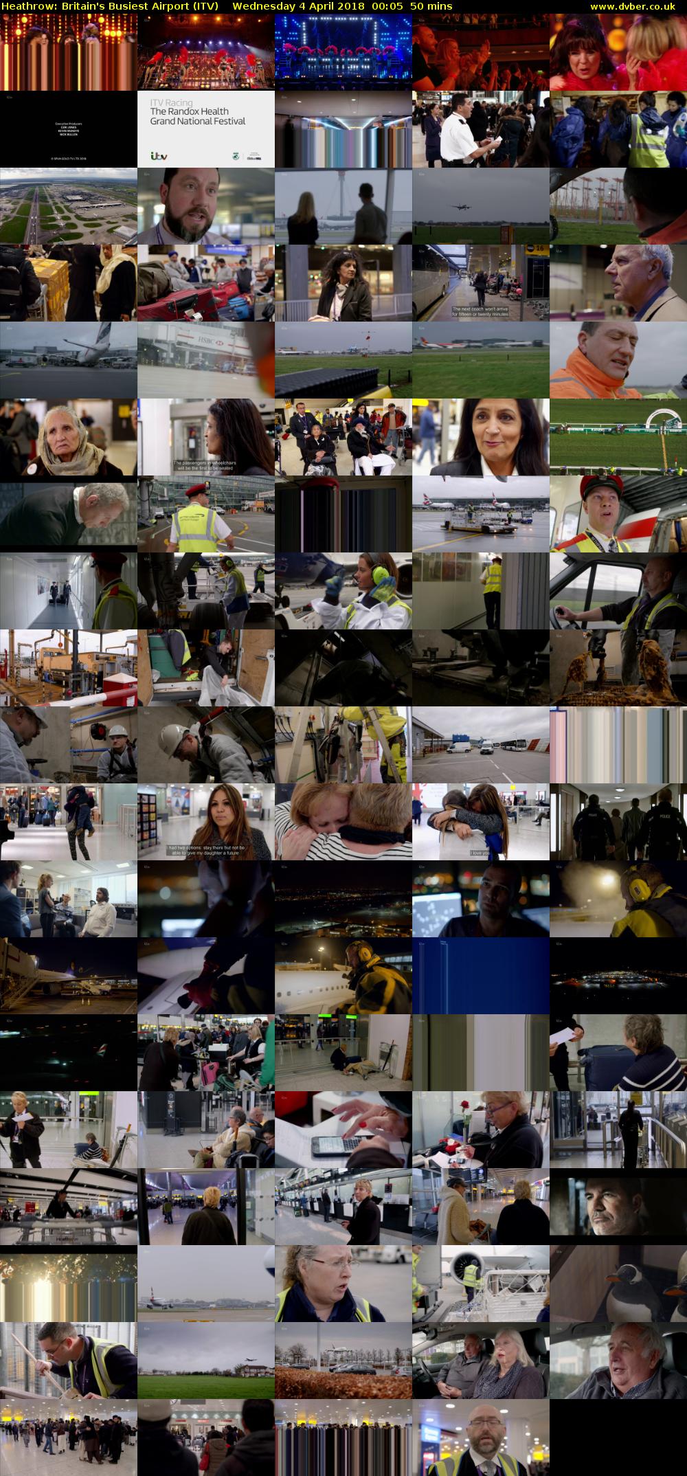 Heathrow: Britain's Busiest Airport (ITV) Wednesday 4 April 2018 00:05 - 00:55