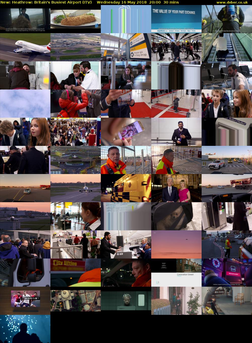 Heathrow: Britain's Busiest Airport (ITV) Wednesday 16 May 2018 20:00 - 20:30